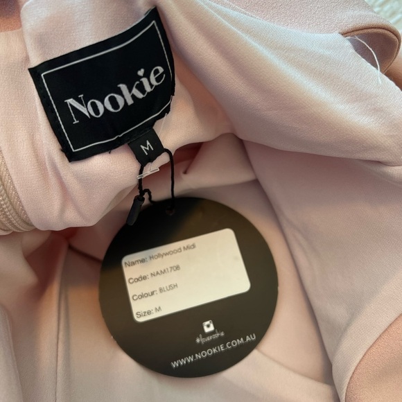 Nookie Hollywood Midi Dress In Blush - Picture 14 of 15